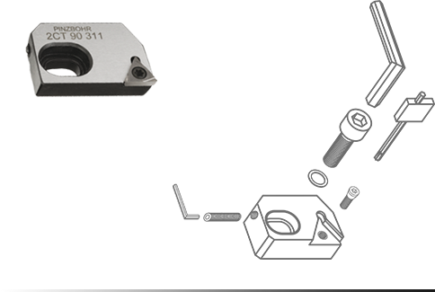 cartridge for boring head